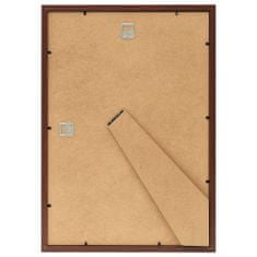 Greatstore Fotorámečky koláž 3 ks na zeď nebo stůl hnědé 15 x 21 cm MDF