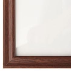 Greatstore Fotorámečky koláž 3 ks na zeď nebo stůl hnědé 20 x 20 cm MDF