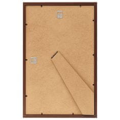 Greatstore Fotorámečky koláž 5 ks na zeď nebo stůl hnědé 28 x 35 cm MDF