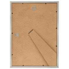 Greatstore Fotorámečky koláž 5 ks na zeď nebo stůl stříbrné 20 x 25 cm MDF