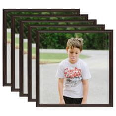 Greatstore Fotorámečky koláž 5 ks na zeď nebo stůl černé 20 x 20 cm MDF