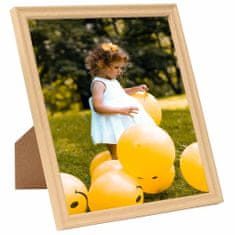 Greatstore Fotorámečky koláž 3 ks na zeď nebo stůl světlý dub 50 x 60 cm