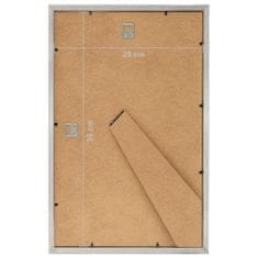 Greatstore Fotorámečky koláž 5 ks na zeď nebo stůl stříbrné 28 x 35 cm MDF