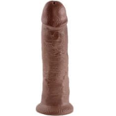 King Cock 10" dildo, hnědé, 25 cm