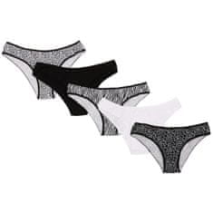 sarcia.eu 5x Bavlněné černobílé kalhotky, OEKO-TEX, XL