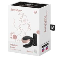 Satisfyer Double Love parní vibrátor, černý