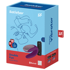 Satisfyer Double Fun parní vibrátor, fialová