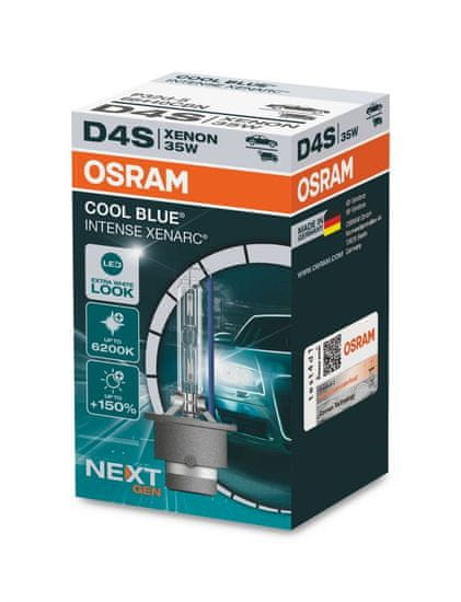 Osram xenonová výbojka D4S XENARC Cool Blue Intense NextGeneration 6200K +150% 1ks