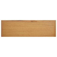 Greatstore Botník 114 x 37 x 45 cm masivní dubové dřevo