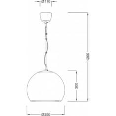 ACA ACA Lighting Prim závěsné svítidlo V9027C