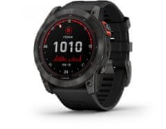 Garmin fenix 7X Solar, Slate Gray, Black Band