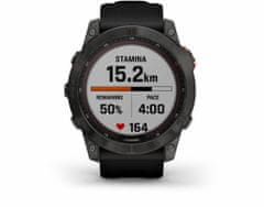 Garmin fenix 7X Solar, Slate Gray, Black Band