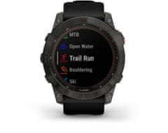 Garmin fenix 7X Solar, Slate Gray, Black Band