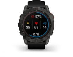 Garmin fenix 7X Solar, Slate Gray, Black Band