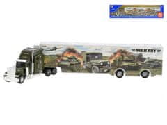 Mikro Trading Kamion vojenský 35 cm kov na volný chod v krabičce