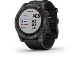 Garmin fenix 7X Sapphire Solar, Carbon Gray DLC Titanium, Black Band