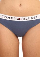 Tommy Hilfiger Dámská tanga UW0UW01555, Modrá, XS