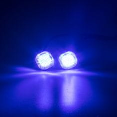 Stualarm 2x PROFI výstražné LED světlo vnější modré, 12-24V, ECE R65 (kf312blu)