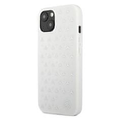 MERCEDES MEHCP13SESPWH hard silikonové pouzdro iPhone 13 Mini 5.4" white Silver Stars Pattern