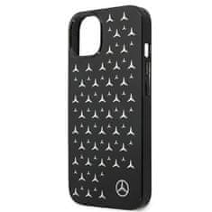 MERCEDES MEHCP13SESPBK hard silikonové pouzdro iPhone 13 Mini 5.4" black Silver Stars Pattern