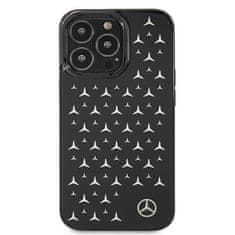 MERCEDES MEHCP13LESPBK hard silikonové pouzdro iPhone 13 / 13 Pro 6.1" black Silver Stars Pattern