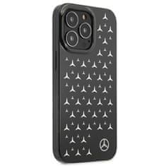 MERCEDES MEHCP13LESPBK hard silikonové pouzdro iPhone 13 / 13 Pro 6.1" black Silver Stars Pattern