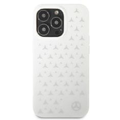 MERCEDES MEHCP13LESPWH hard silikonové pouzdro iPhone 13 / 13 Pro 6.1" white Silver Stars Pattern