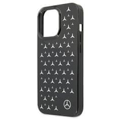 MERCEDES MEHCP13LESPBK hard silikonové pouzdro iPhone 13 / 13 Pro 6.1" black Silver Stars Pattern