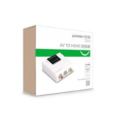 Ugreen Converter Analog na Digital, RCA - HDMI, bílý