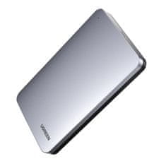 Ugreen CM300 externí box na SSD disk SATA 3.0 6Gbps + kabel USB / USB-C 0.5m, šedý