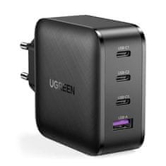 Ugreen CD224 GaN síťová nabíječka USB / 3x USB-C PD QC 65W, černá