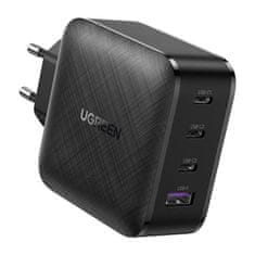 Ugreen CD224 GaN síťová nabíječka USB / 3x USB-C PD QC 65W, černá