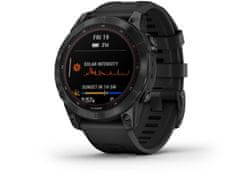 Garmin fénix 7 Sapphire Solar, Black DLC Titanium, Black Band