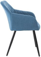 BHM Germany Jídelní židle Shila, textil, modrá