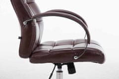 BHM Germany Kancelářská židle Mikos, syntetická kůže, červenohnědá