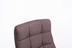 BHM Germany Kancelářská židle Mikos, textil, hnědá