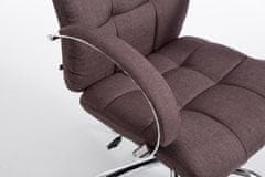 BHM Germany Kancelářská židle Mikos, textil, hnědá