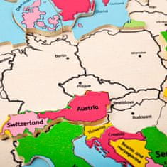 InnoVibe Bigjigs Toys Dřevěné puzzle mapa Evropy 25dílků