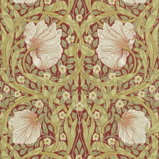 MORRIS & CO. Tapeta PIMPERNEL 210386, kolekce ARCHIVE WALLPAPERS, brick olive