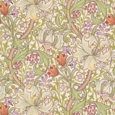 MORRIS & CO. Tapeta GOLDEN LILY 210399, kolekce ARCHIVE WALLPAPERS, olive russet