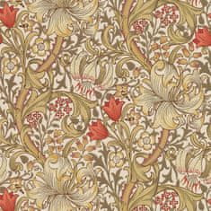 MORRIS & CO. Tapeta GOLDEN LILY 210400, kolekce ARCHIVE WALLPAPERS, bisquit brick