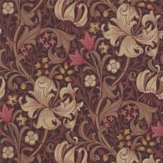 MORRIS & CO. Tapeta GOLDEN LILY 210402, kolekce ARCHIVE WALLPAPERS, fig burnt orange