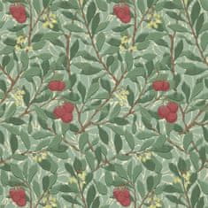 MORRIS & CO. Tapeta ARBUTUS 210406, kolekce COMPENDIUM I & II, dark green red