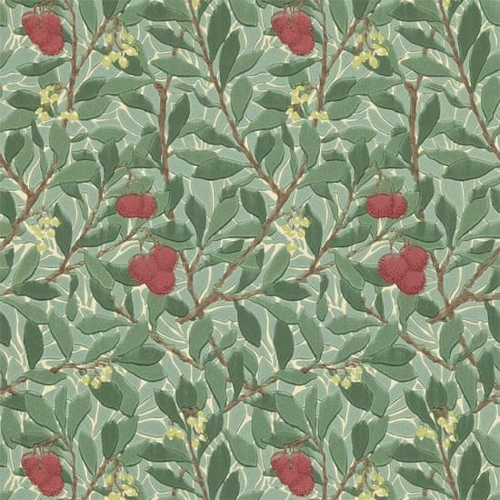 MORRIS & CO. Tapeta ARBUTUS 210406, kolekce COMPENDIUM I & II, dark green red