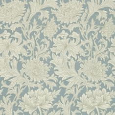 MORRIS & CO. Tapeta CHRYSANTHEMUM TOILE 210415, kolekce COMPENDIUM I & II, china blue cream