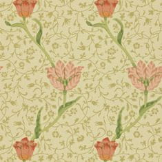 MORRIS & CO. Tapeta GARDEN TULIP 210428, kolekce ARCHIVE WALLPAPERS, vanilla russet