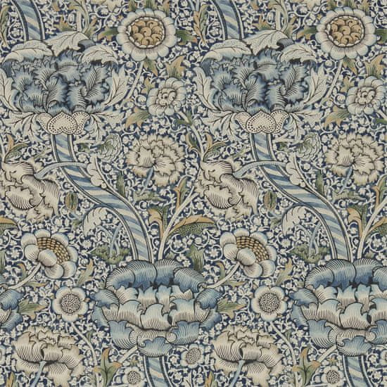 MORRIS & CO. Tapeta WANDLE 216422, kolekce ARCHIVE WALLPAPERS, blue stone