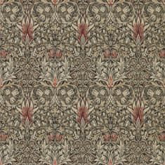 MORRIS & CO. Tapeta SNAKESHEAD 216425, kolekce ARCHIVE WALLPAPERS, charcoal spice