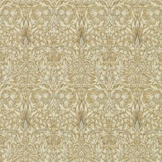 MORRIS & CO. Tapeta SNAKESHEAD 216429, kolekce ARCHIVE WALLPAPERS, gold linen