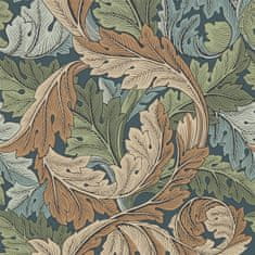 MORRIS & CO. Tapeta ACANTHUS 216440, kolekce ARCHIVE WALLPAPERS, slate blue thyme